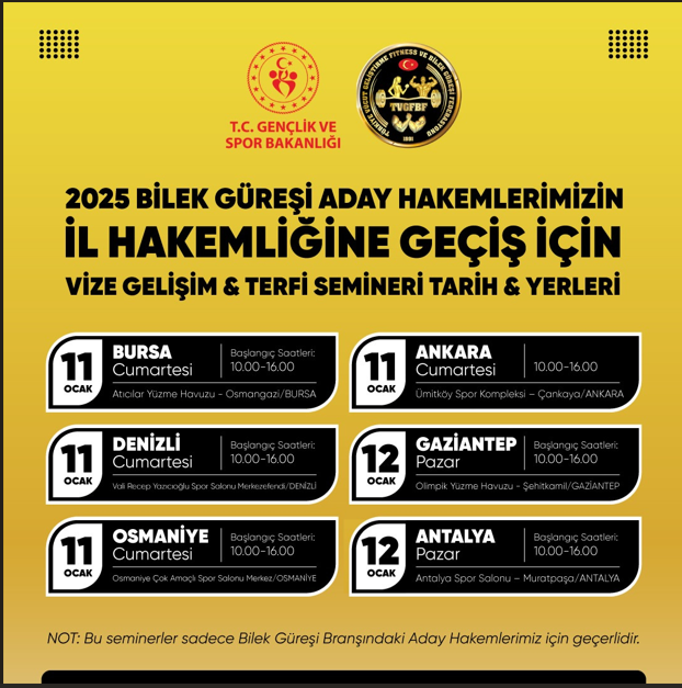 2025 YILI BİLEK GÜREŞİ HAKEM-VİZE VE GELİŞİM SEMİNERİ - Görsel 3
