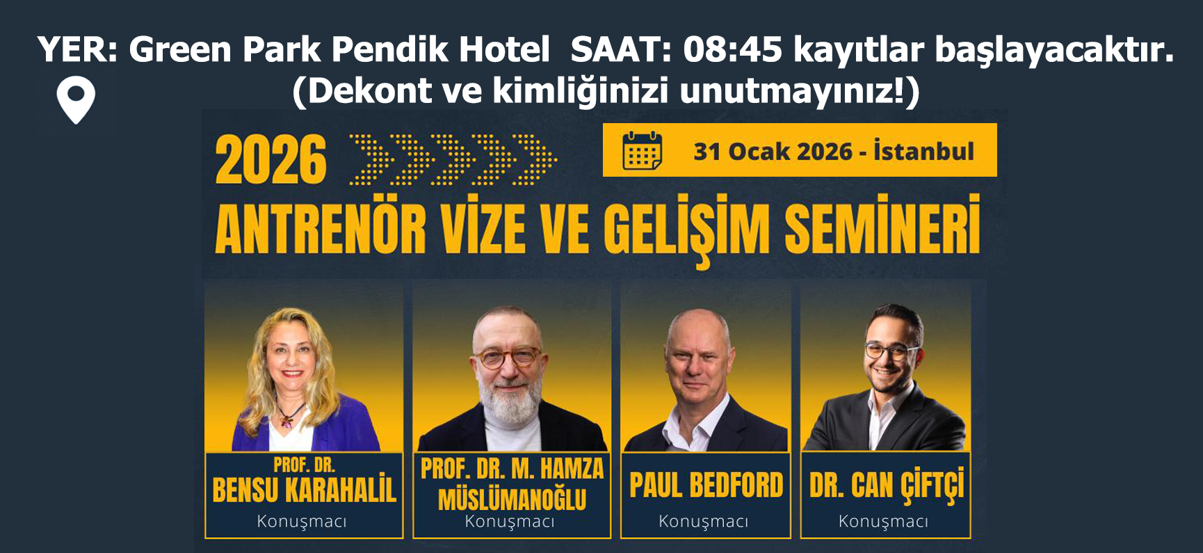 2026 Antrenör Vize Gelişim Semineri
