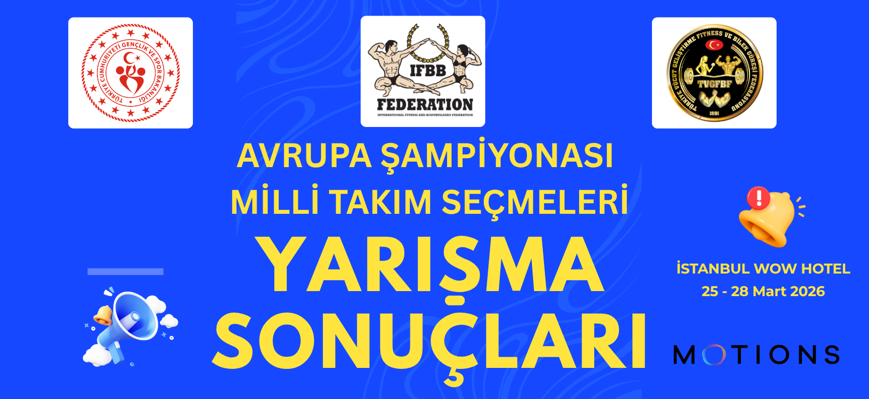 Avrupa Şampiyonası Milli Takım Seçmeleri Yarışma Sonuçları